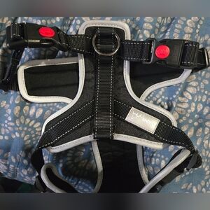 Medium Black and Gray Dog Harness By Supet.